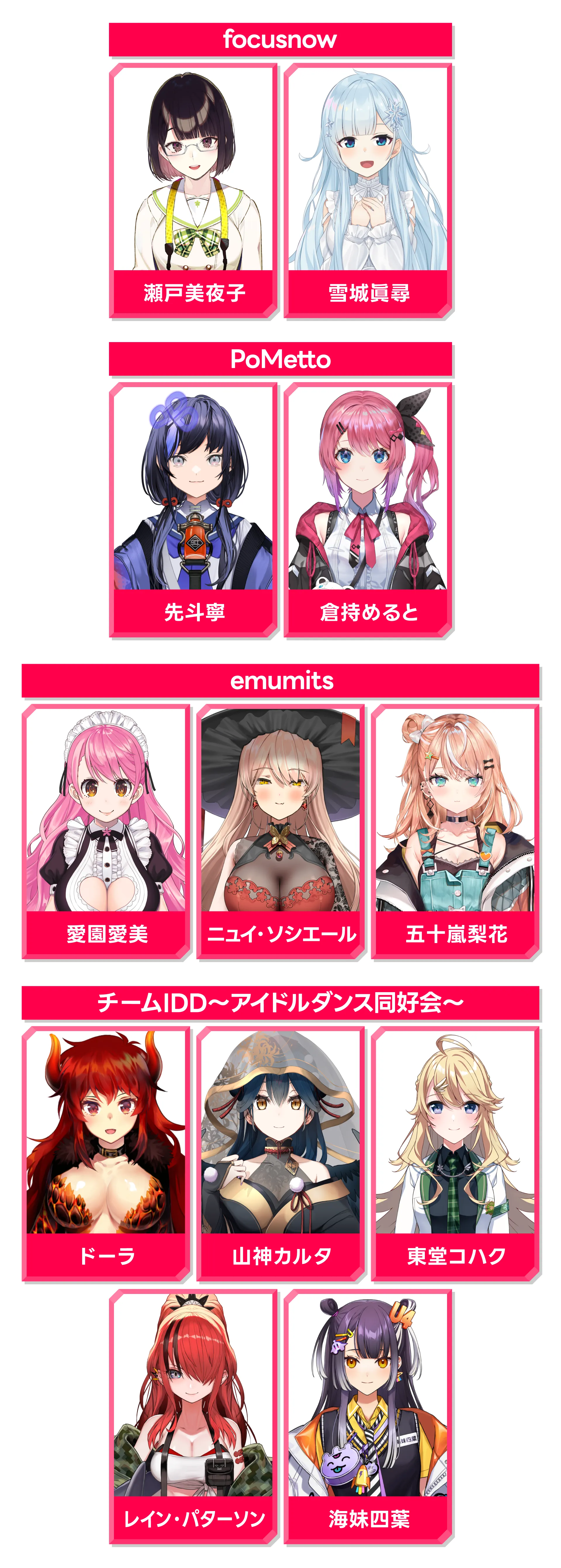 にじさんじ イベント バックステージパス 東京ドームシティ アトラクションズに31名の人気ライバーが大